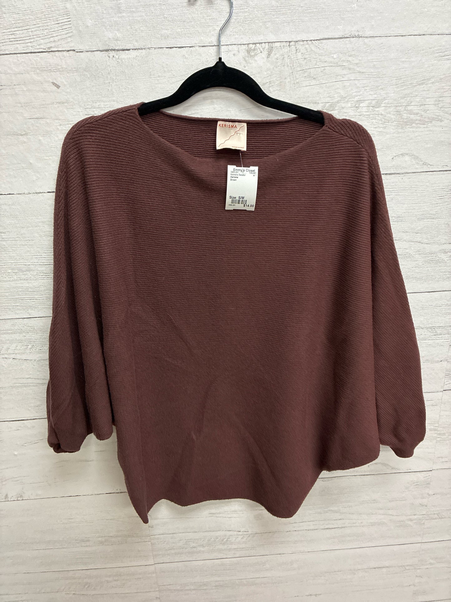 Size S/M Kerisma Brown Womens Sweater