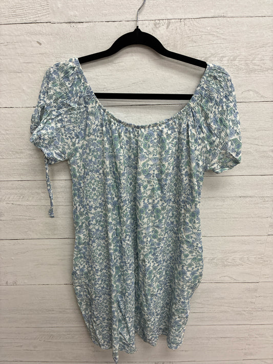 Size L Pink Rose Blue/Green Dress/Evening Wear