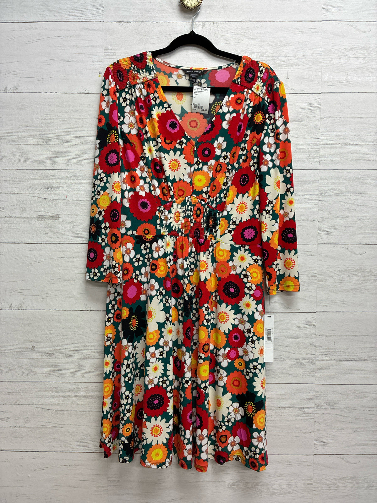 Size 10 Maggy London Orange Dress/Evening Wear