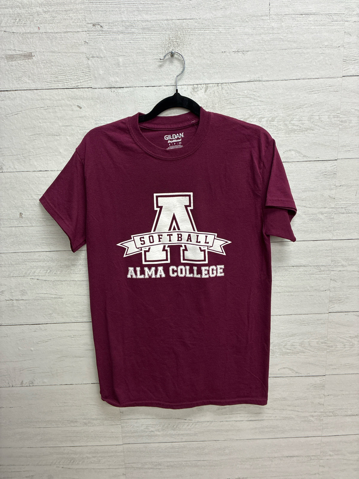 Size S Gildan Burgundy Womens Shirt