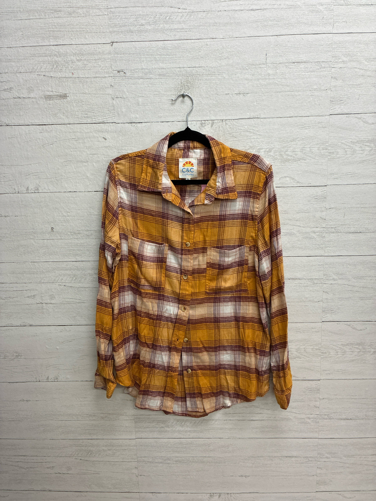 Size M C&C Yellow Womens Shirt