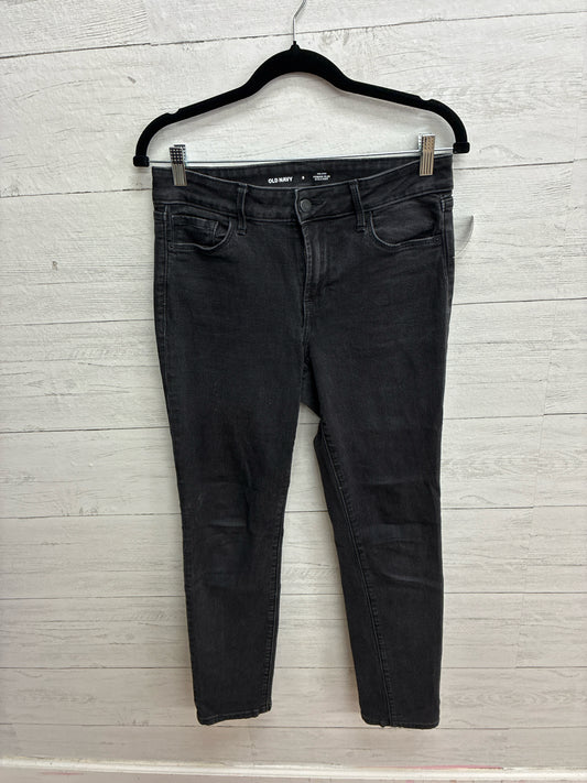 Size 8 Old Navy Black Denim Womens Jeans
