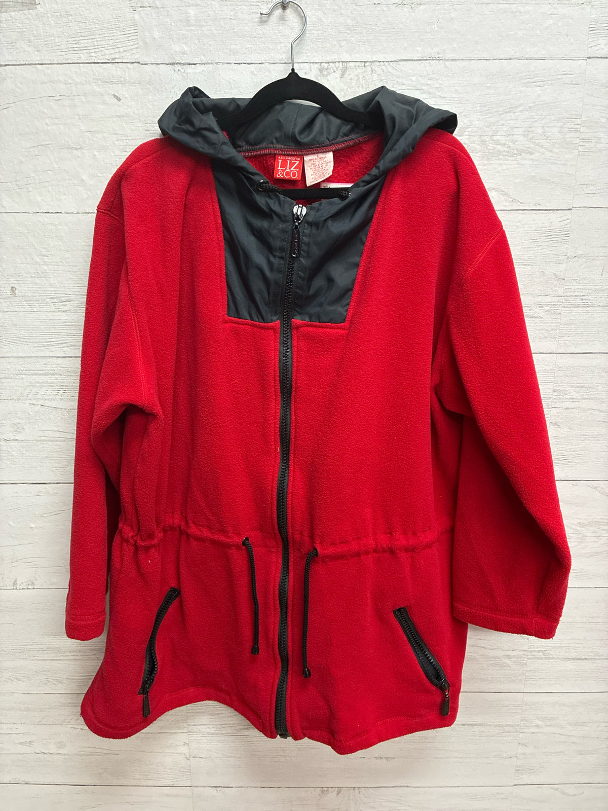 Size L Liz & Co. Red Womens Jacket