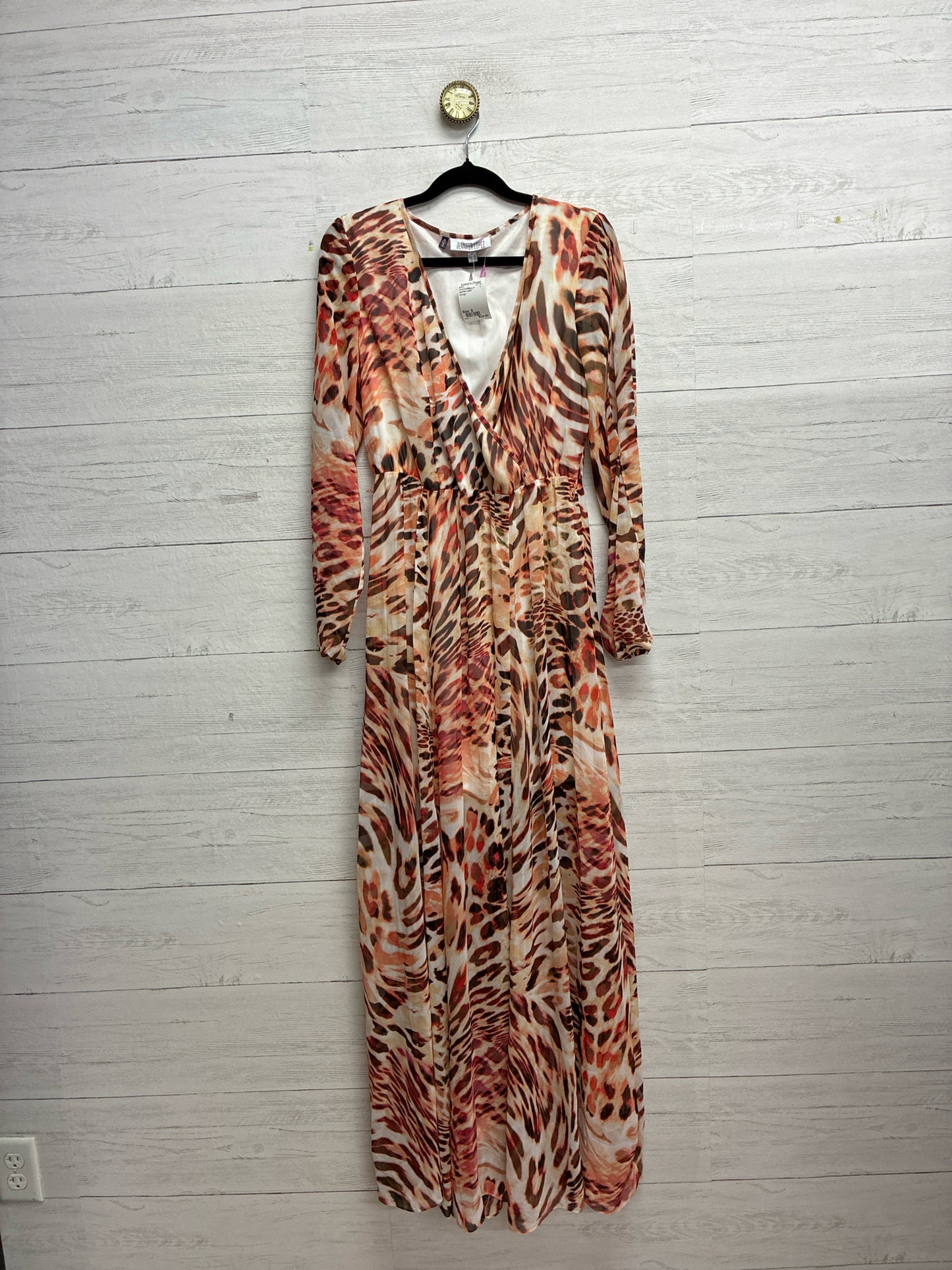 Size S Jennifer Lopez Orange Dress/Evening Wear