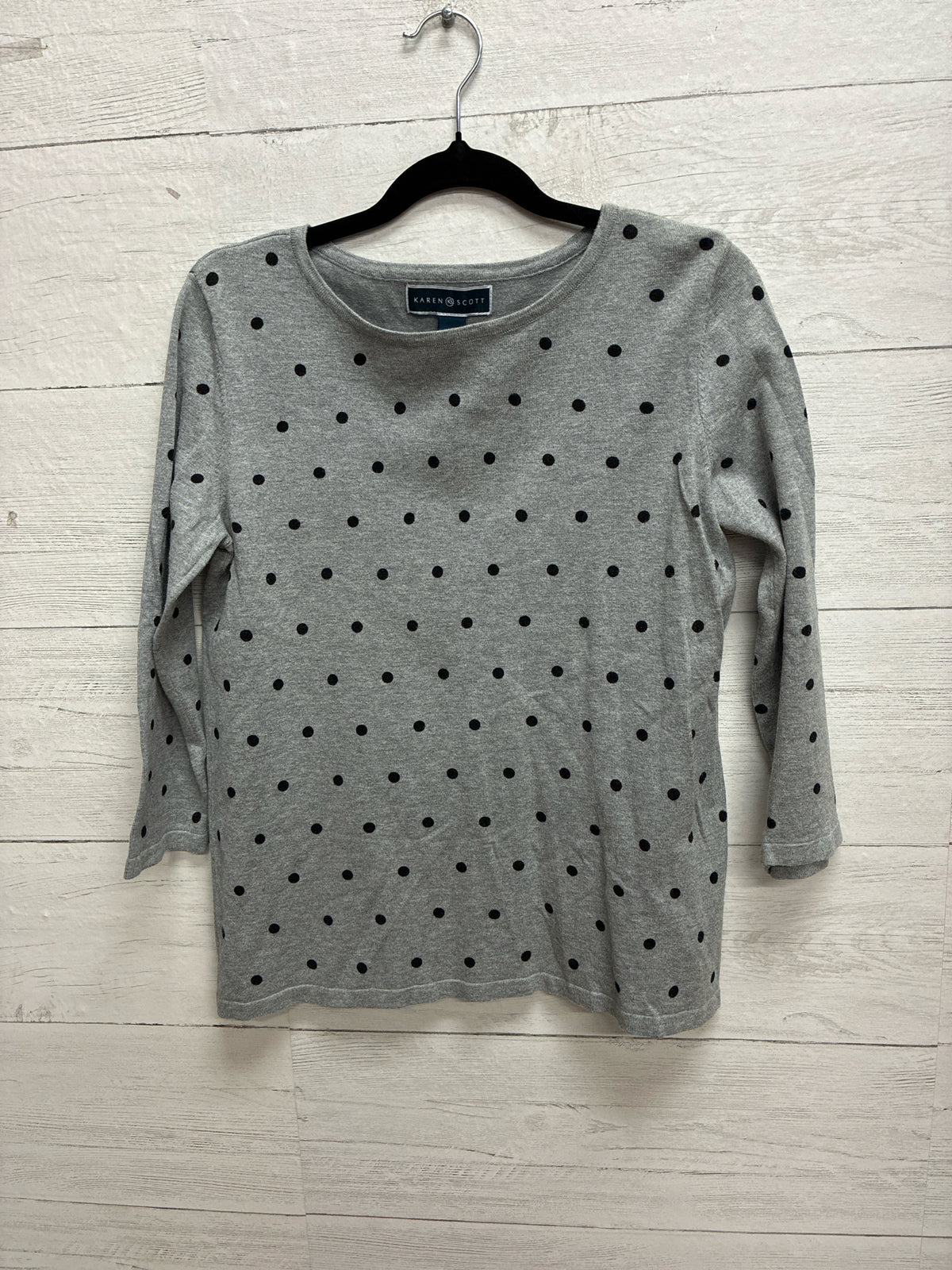 Size XS Karen Scott Gray Womens Shirt