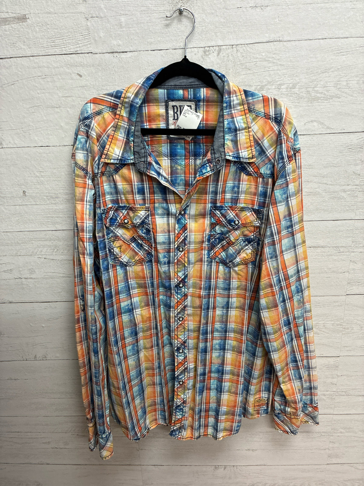 Size XXL BKE Orange Mens Shirt