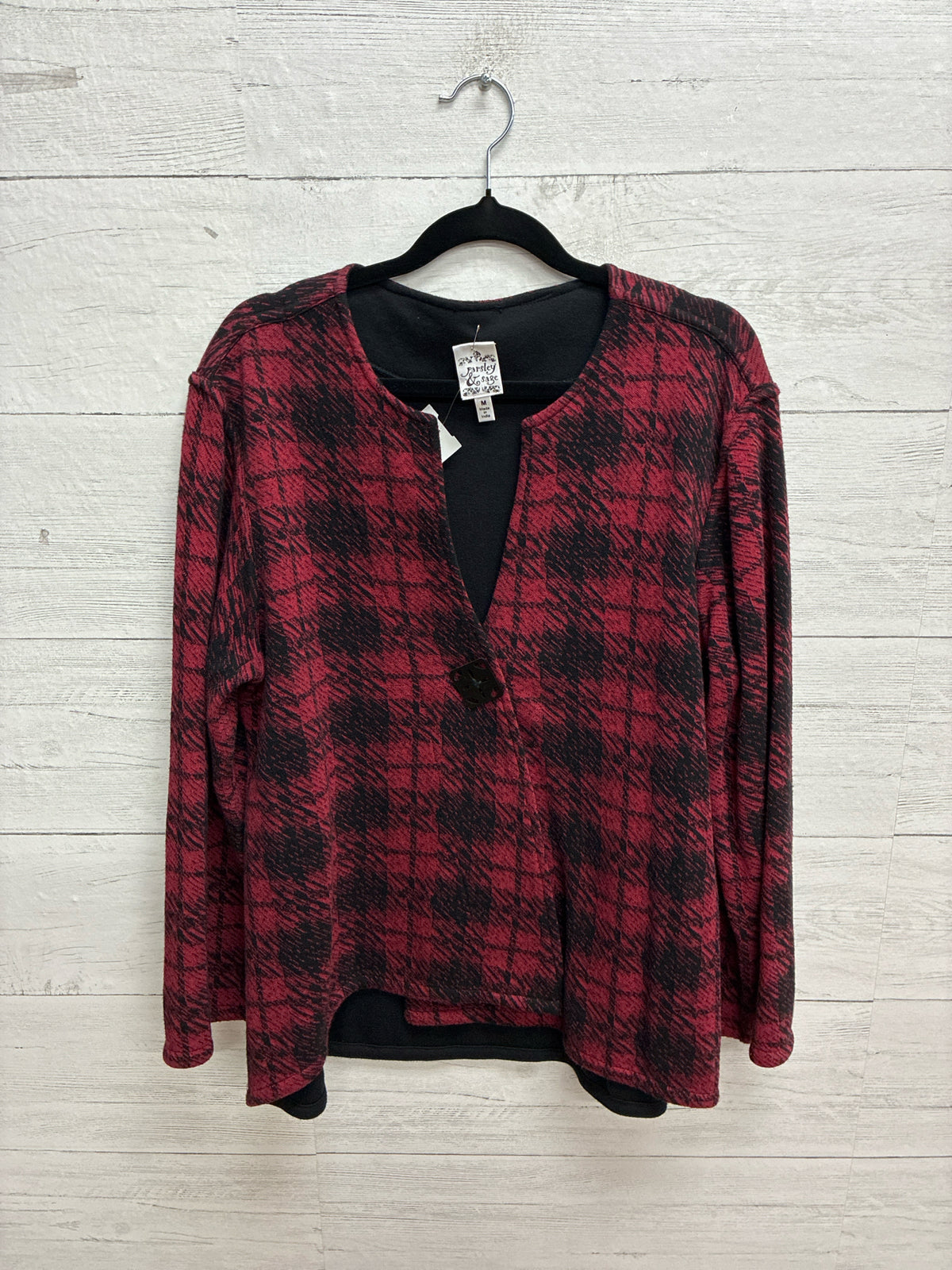 Size M Parsley & Sage Red/black Womens Sweater