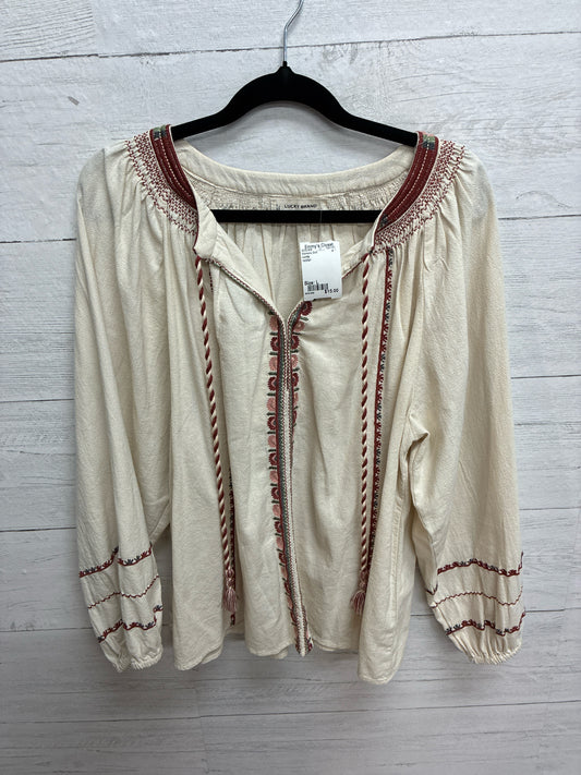Size L Lucky red/tan Womens Shirt