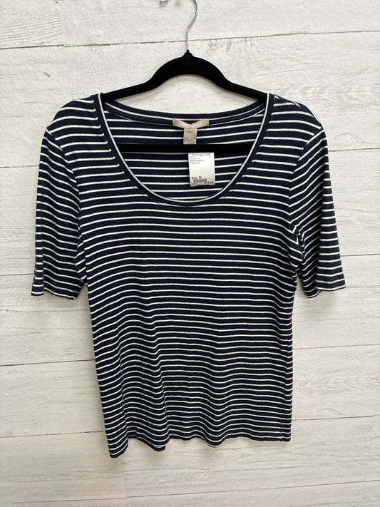 Size M Banana Republic Navy/White Womens Shirt