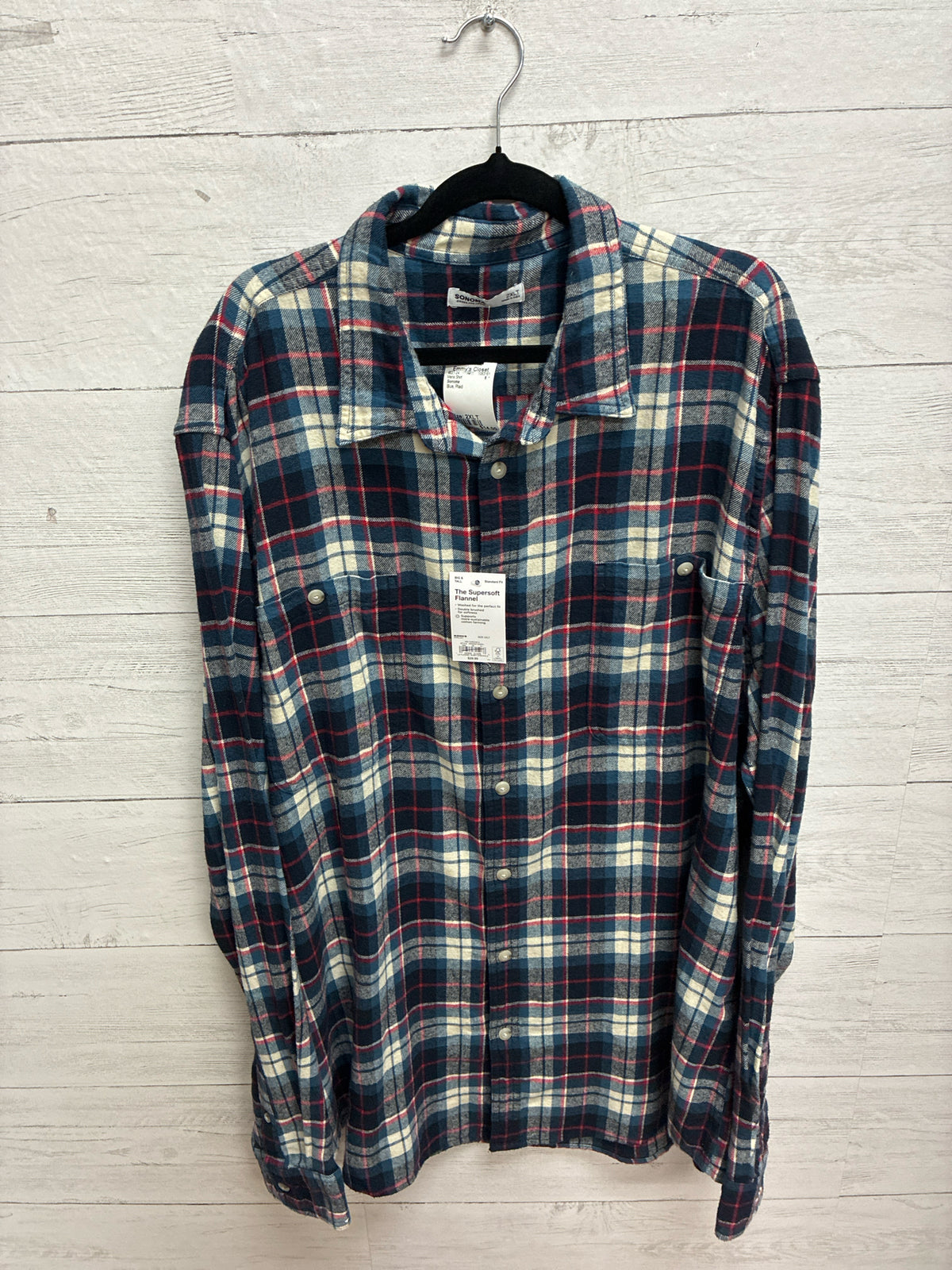 Size 2XLT Sonoma Blue Mens Shirt