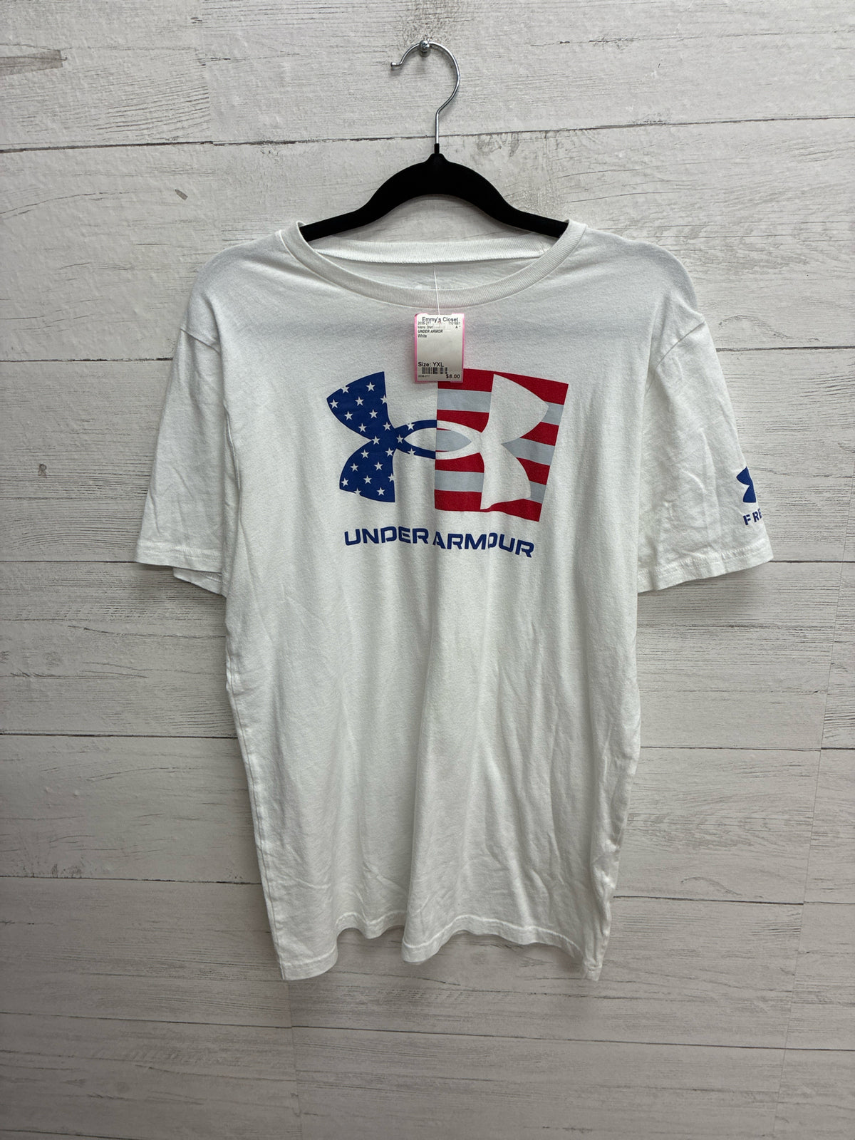 Size YXL UNDER ARMOR White Mens Shirt