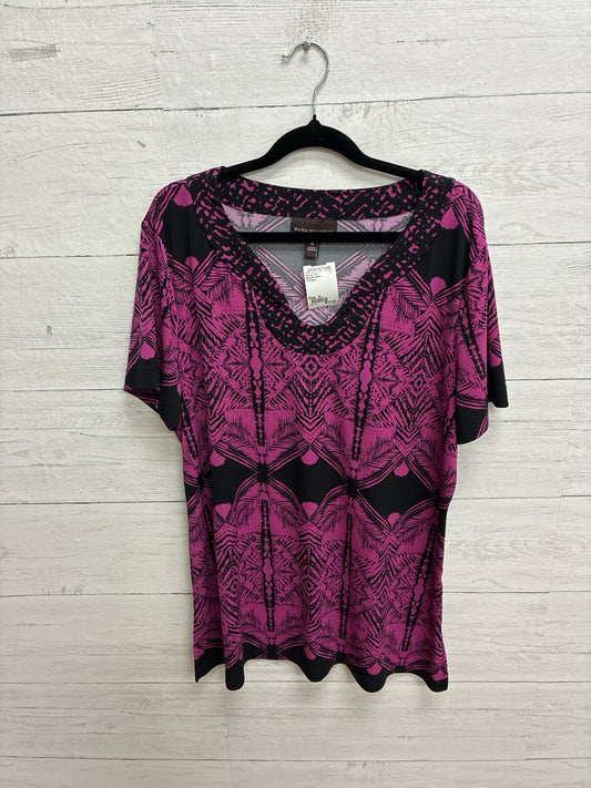 Size XL Dana Buchman Pink/Black Womens Shirt