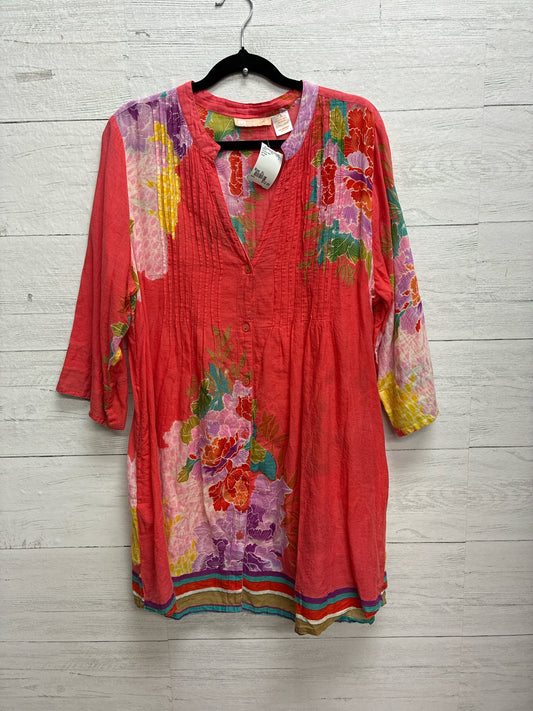 Size XL LA Cera Coral Womens Shirt