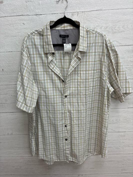 Size XL Van Heusen tan/white Mens Shirt