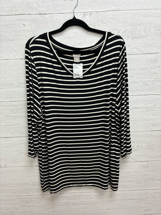 Size XL Chico's Design Black/White Womens Shirt