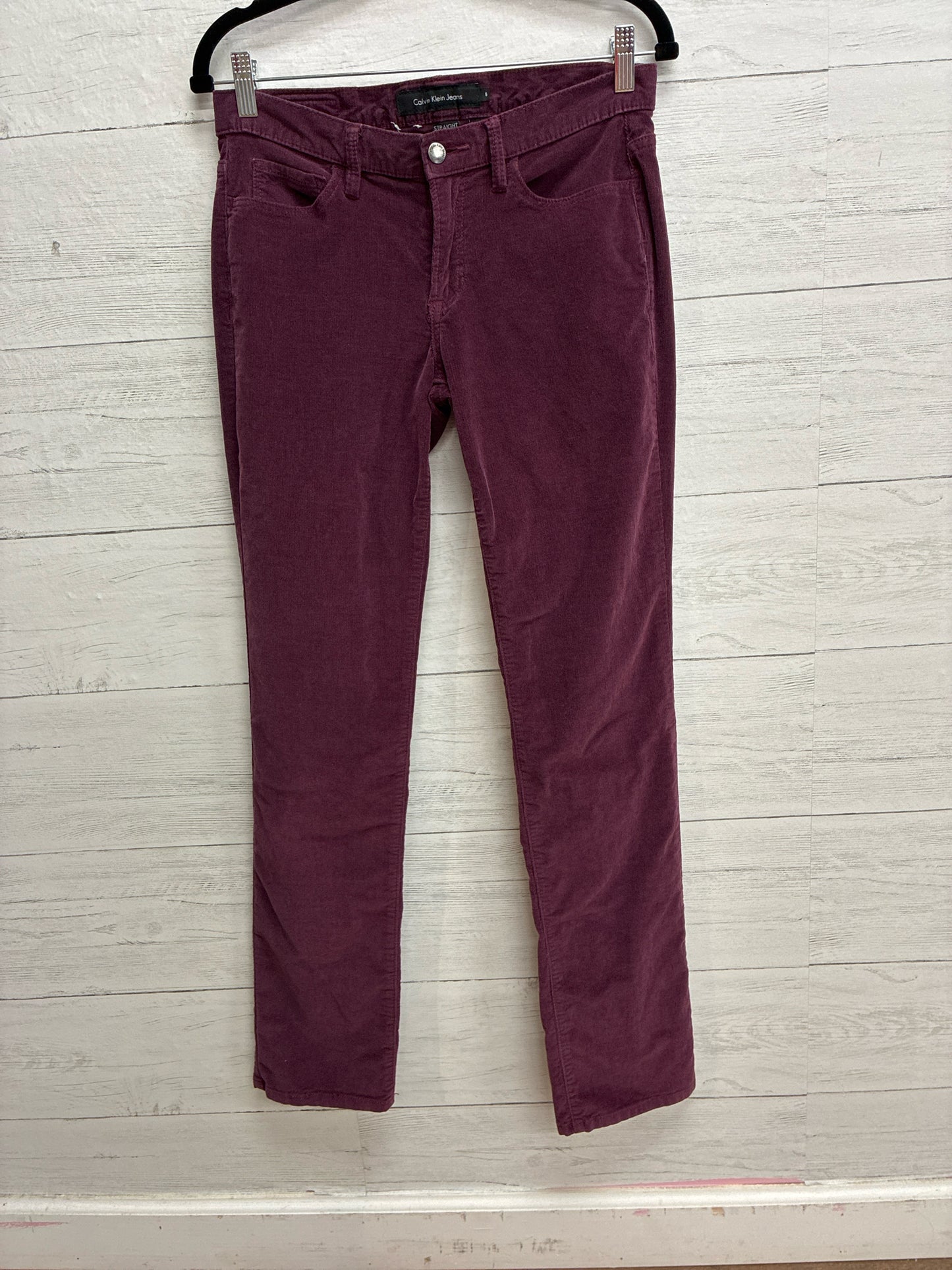 Size 6 Calvin Klein Purple Womens Pants