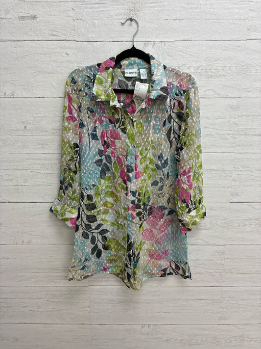 Size 1 Chico's MULTI Womens Shirt