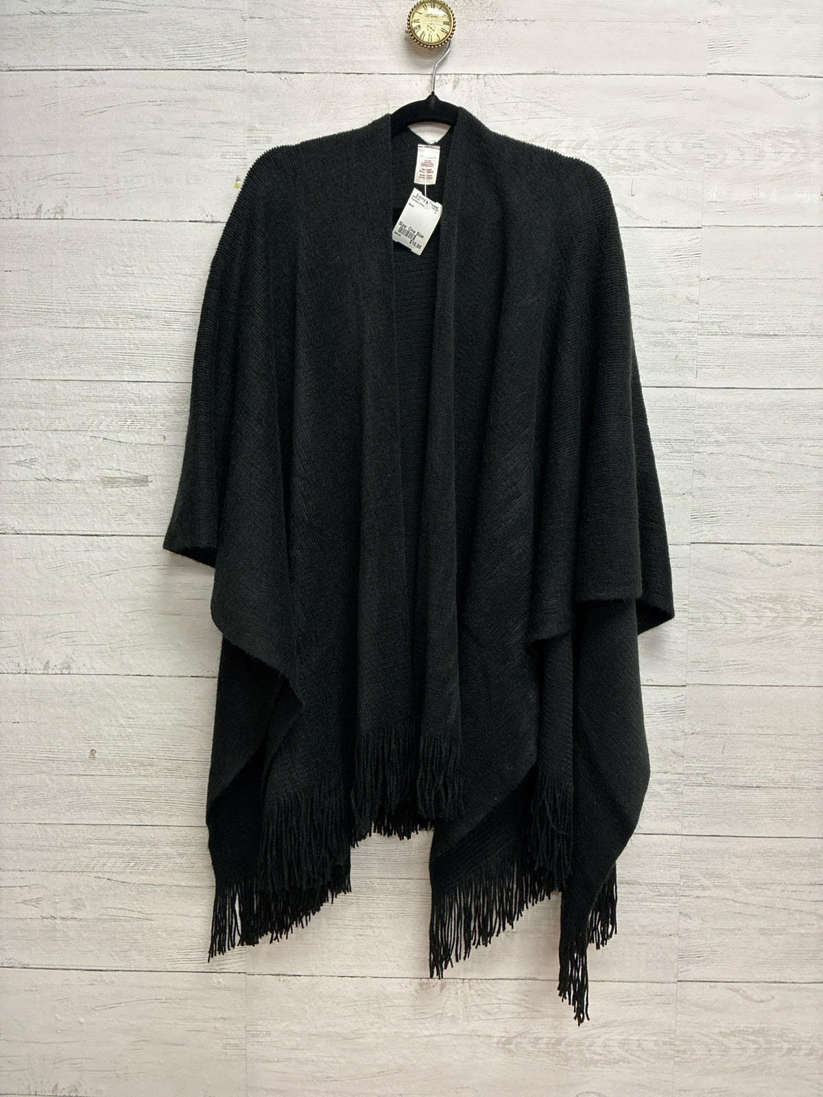 Size One Size Black Womens Shawl