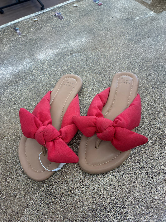 7 a new day Red Womens Sandal