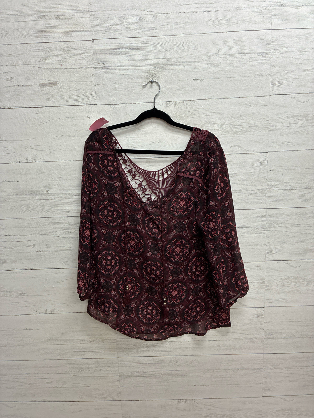 Size maroon Womens Shirt