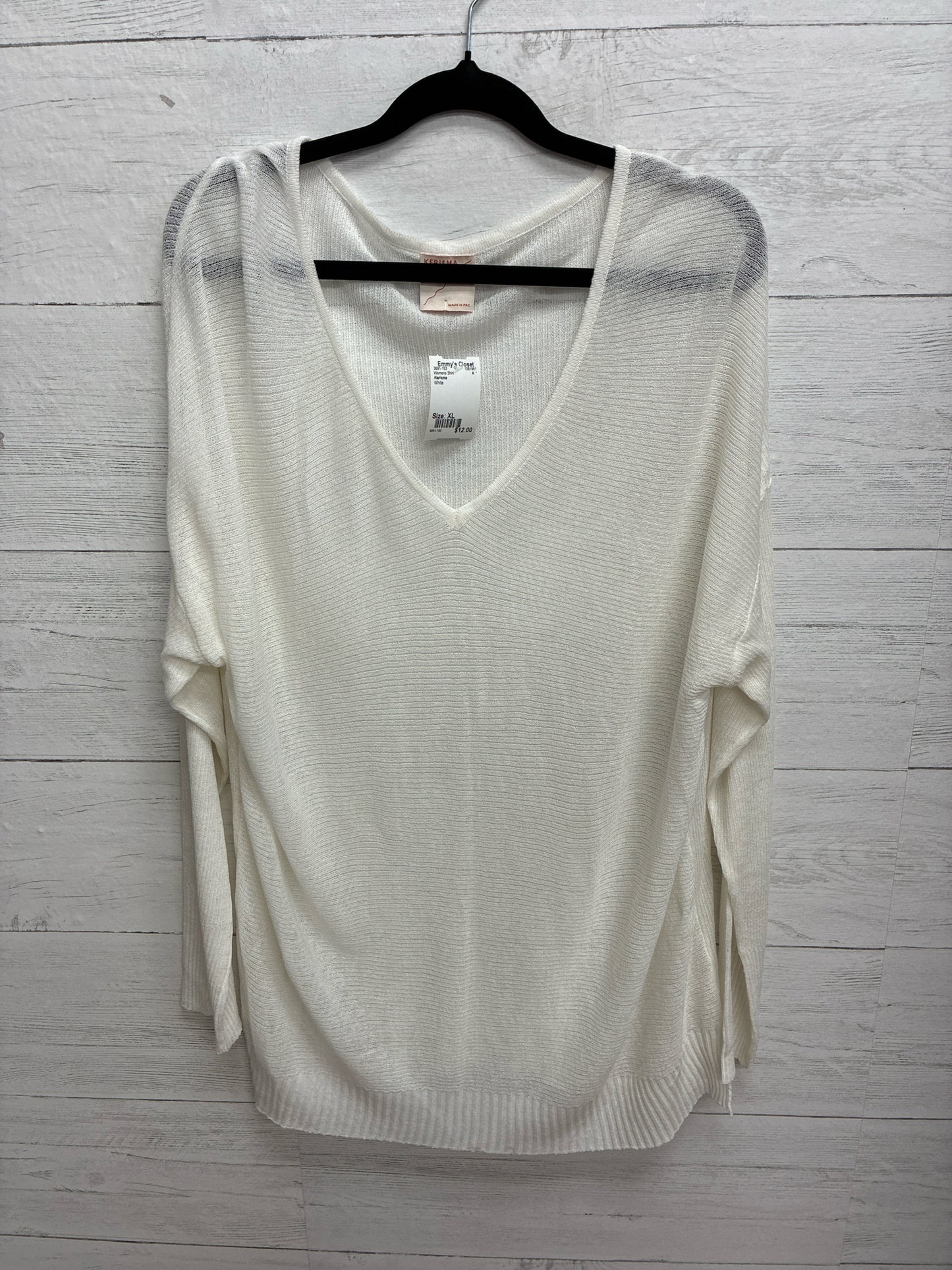 Size XL Kerisma White Womens Shirt