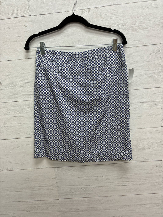 Size 4 Donna Ricco Blue/White Skirt