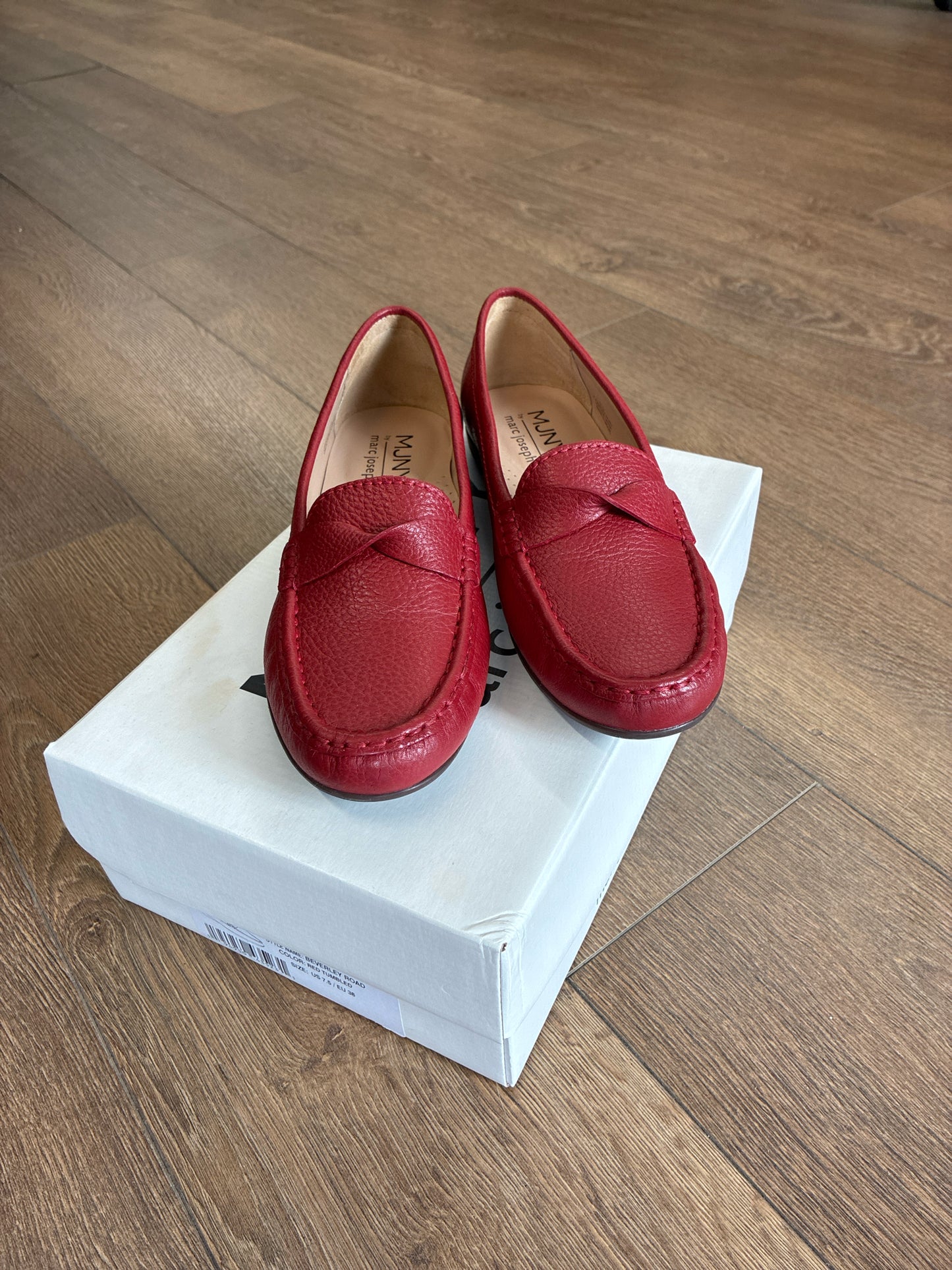 7.5 MJNY Red Womens Shoe