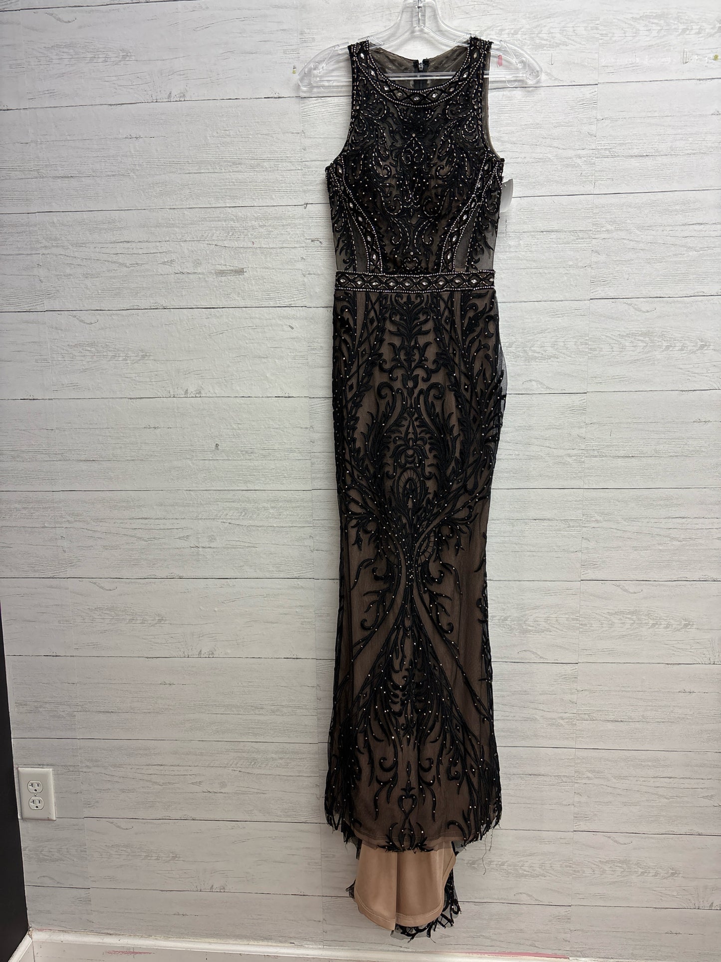 Size 2 ELLIE WILDE Black GOWN