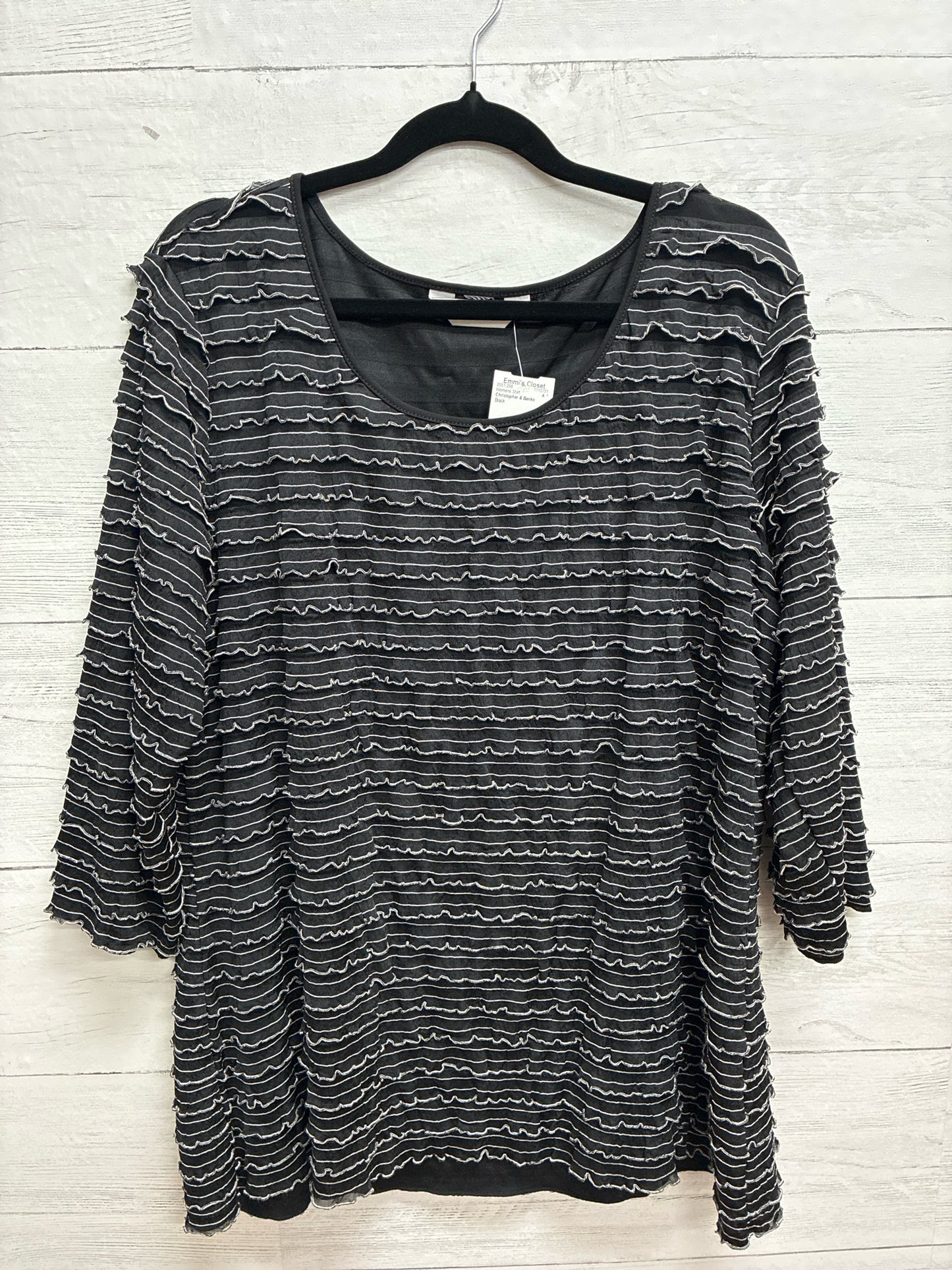 Size XL Christopher & Banks Black Womens Shirt
