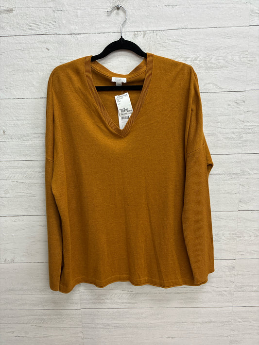 Size M J Jill Mustard Womens Sweater
