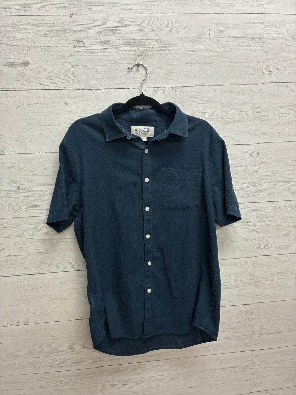 Size M Penguin Navy Mens Shirt