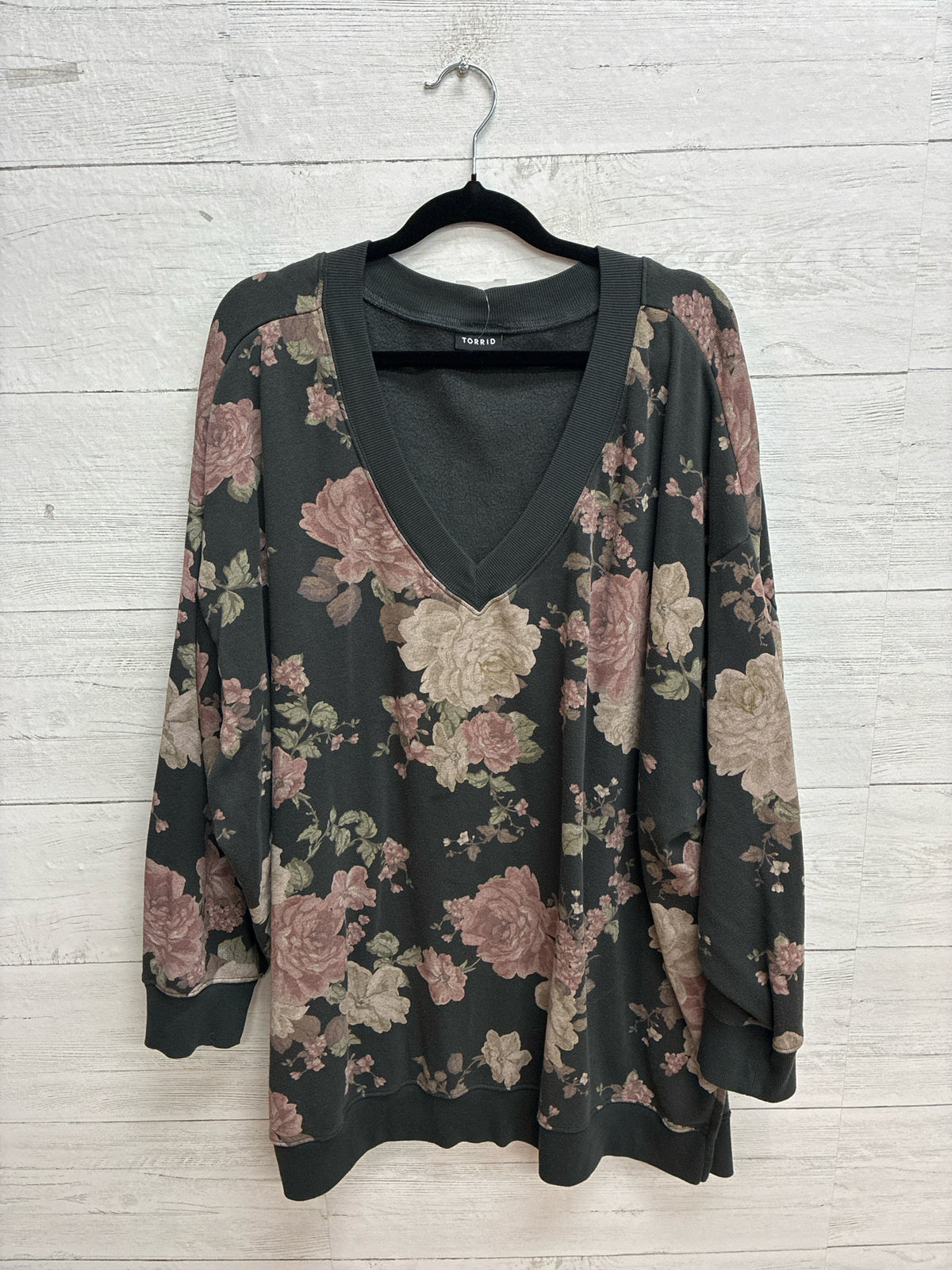 Size 4 Torrid FLORAL Womens Sweatshirt