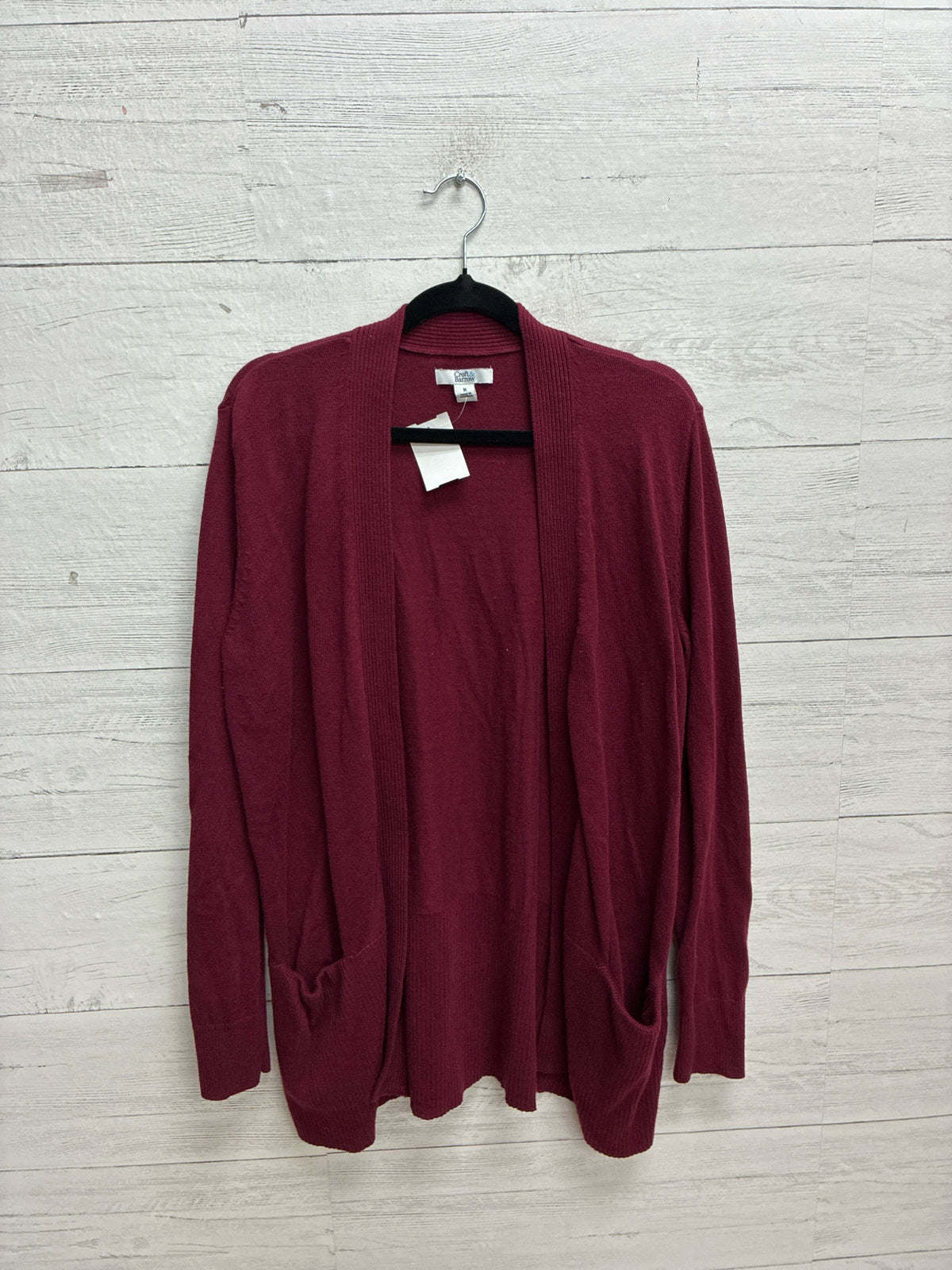 Size M Croft & Barrow maroon Womens Cardigan
