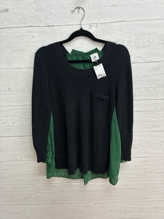 Size M Cabi Black/Green Womens Shirt