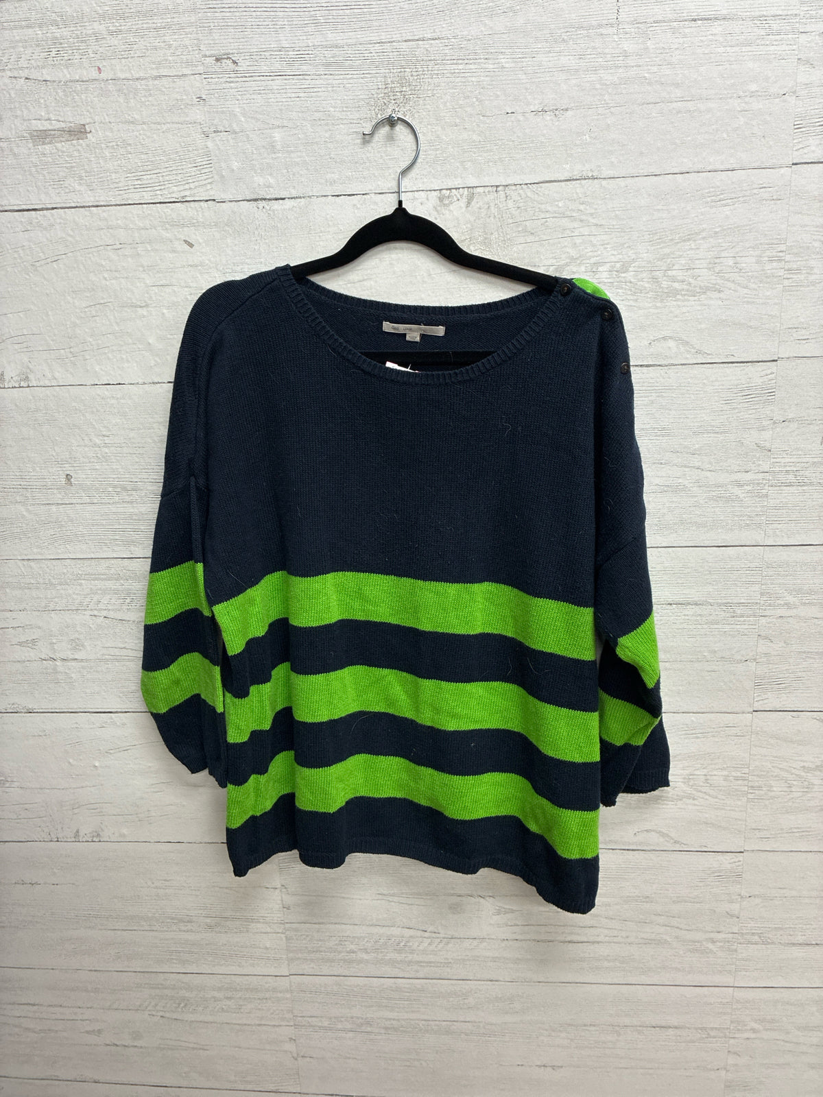 Size L Gap Navy/green Womens Sweater