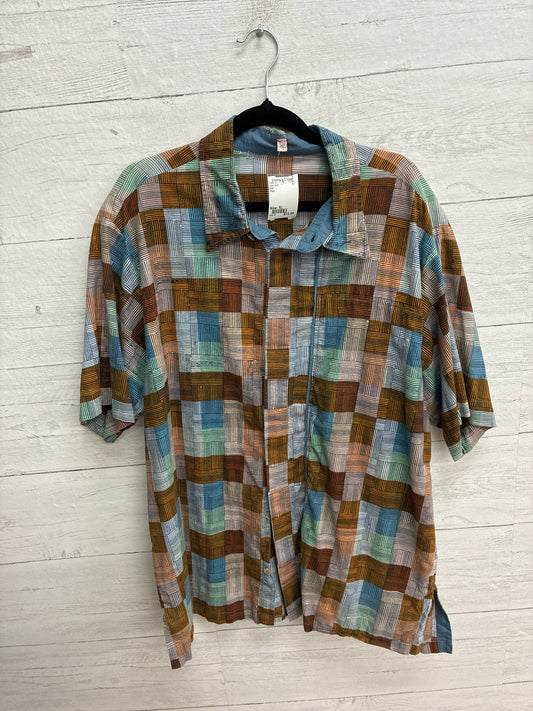 Size XL Cite' Plaid Mens Shirt