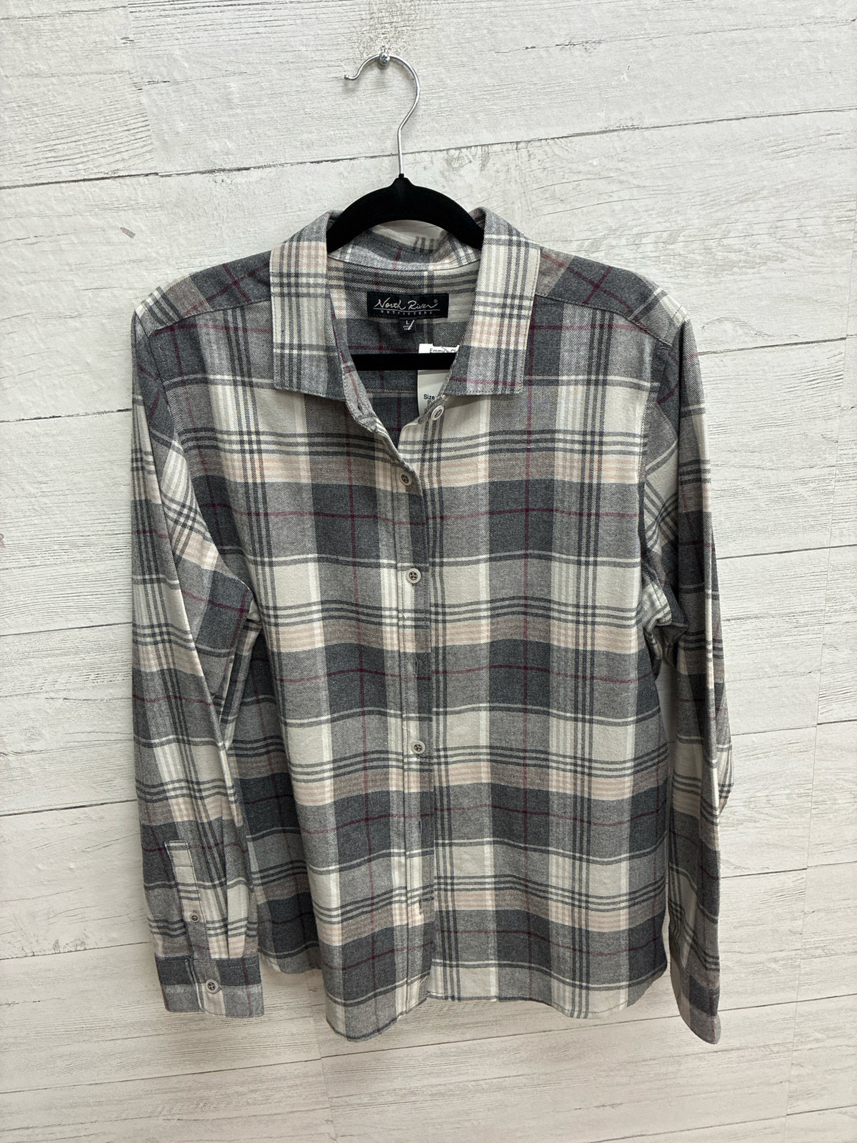 Size L North River Gray Womens Shirt