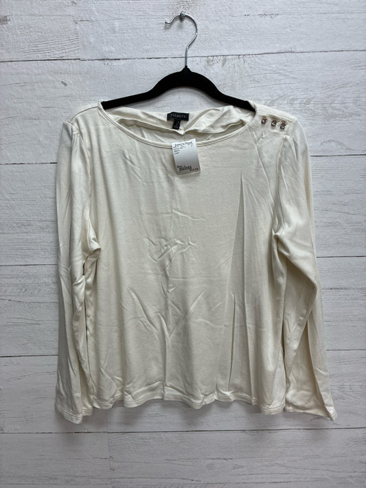 Size L Talbot's Cream Womens Shirt