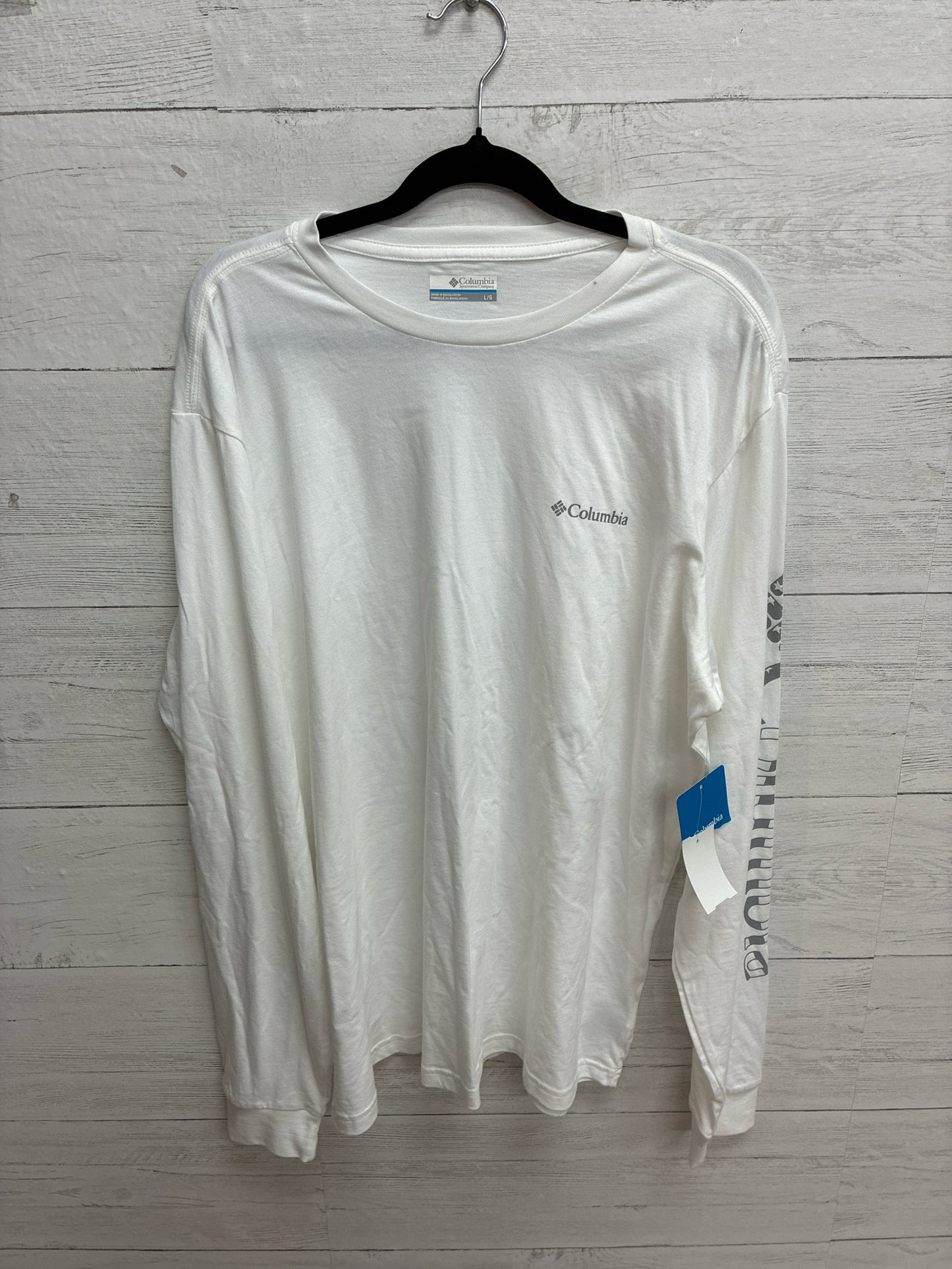 Size L Columbia White Mens Shirt
