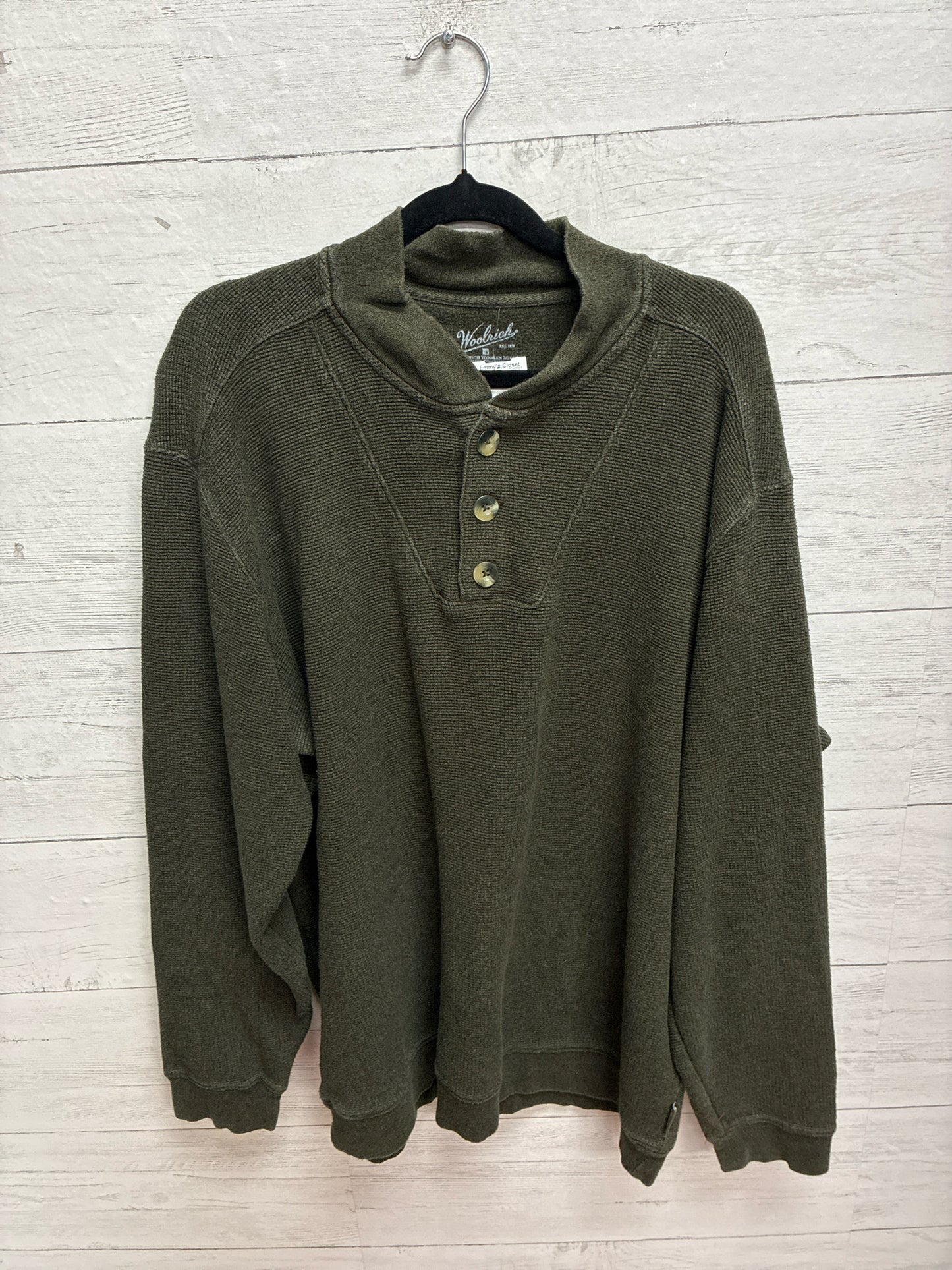 Size XL Woolrich Green Mens Sweatshirt