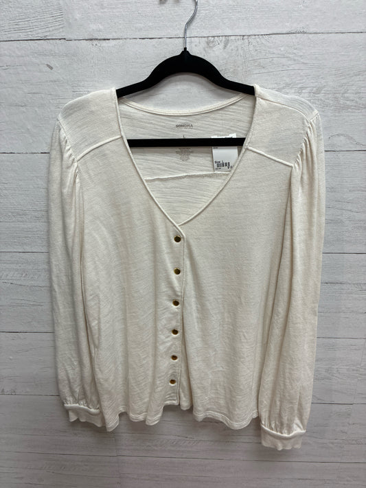 Size L Sonoma White Womens Shirt