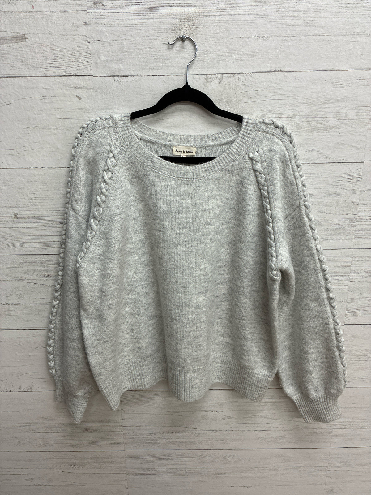 Size L AARON & AMBER Grey Womens Sweater