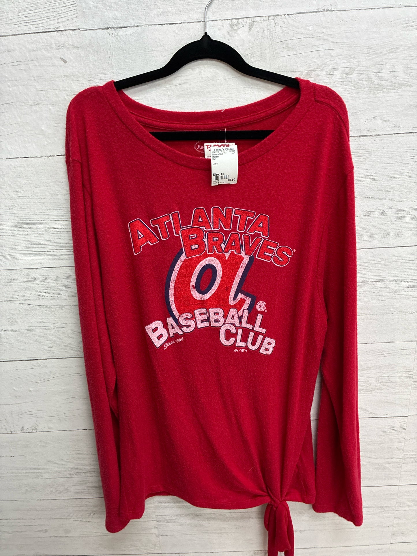 Size XL Majestic Red Womens Shirt
