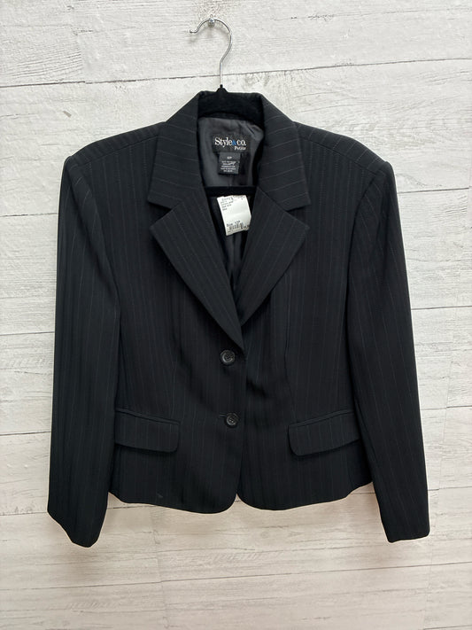 Size 12P Style  & Co Black Womens Jacket