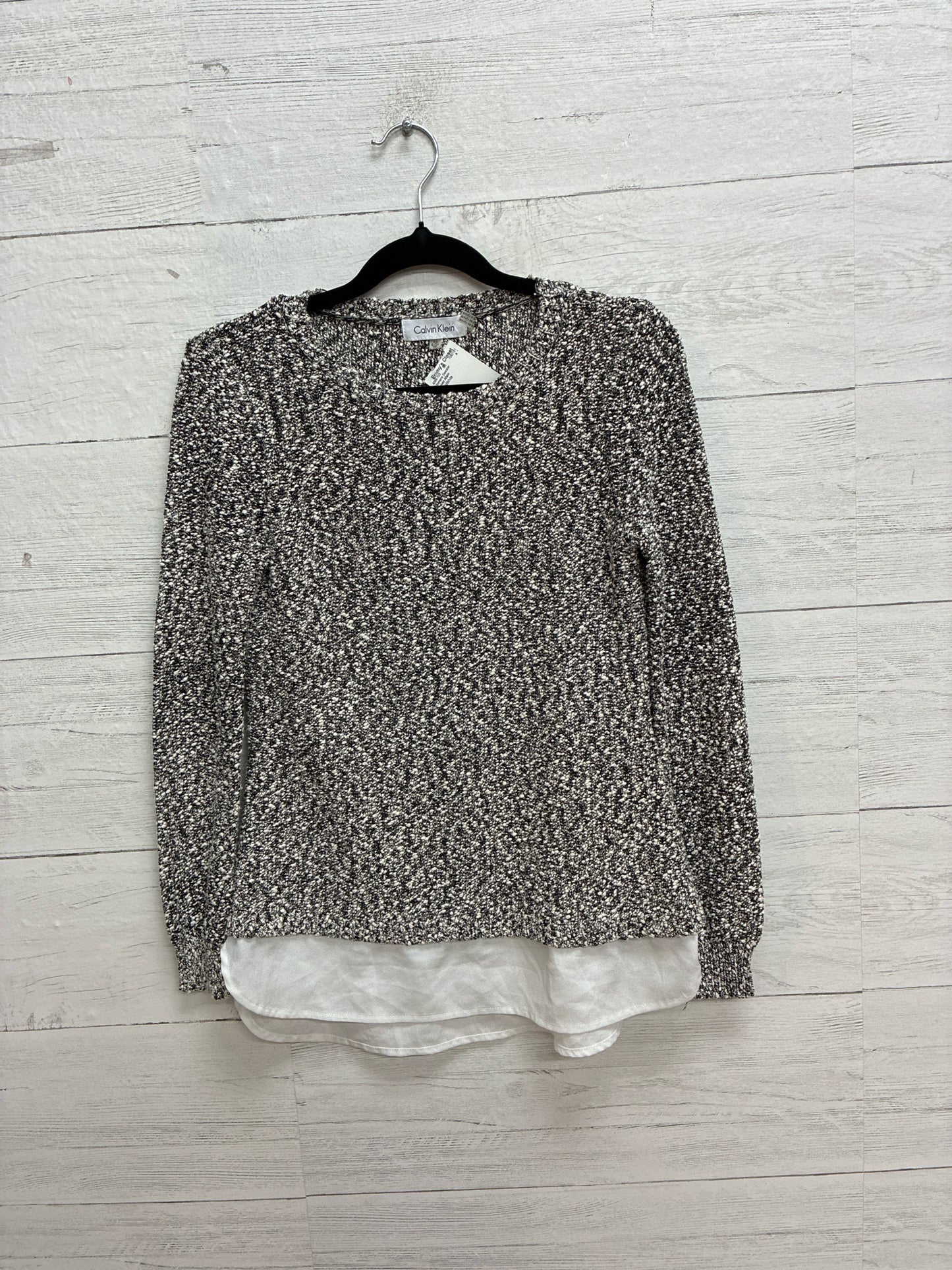 Size XS Calvin Klein Black/White Womens Sweater