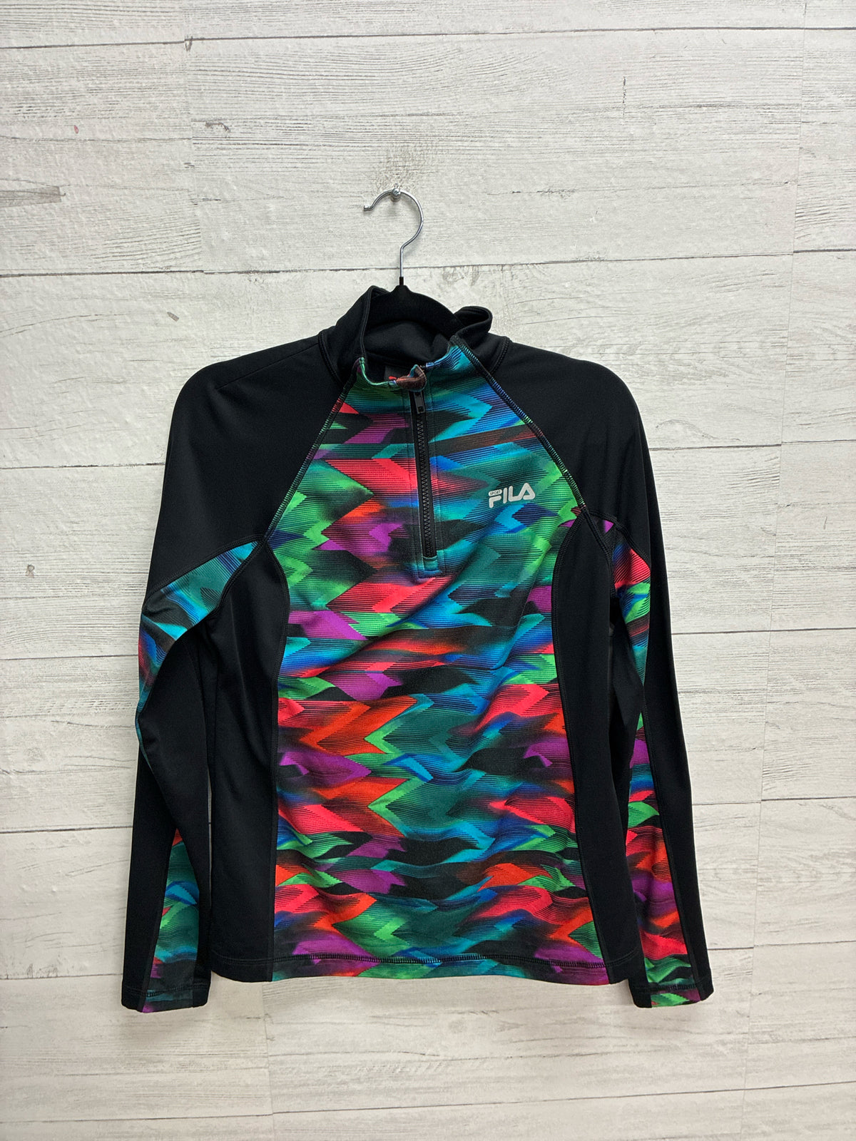 Size S FILA Black Multi Womens Sweatshirt