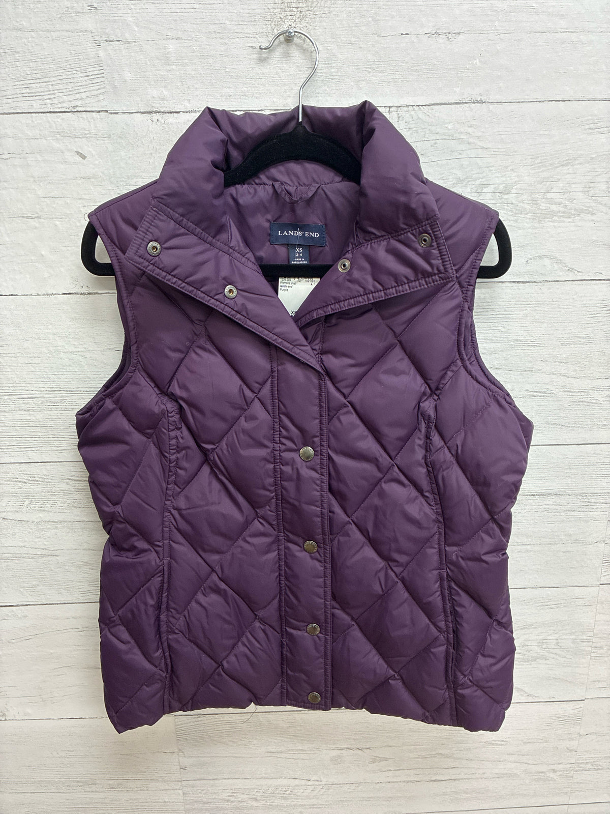 Size XS lands end Purple Womens Vest