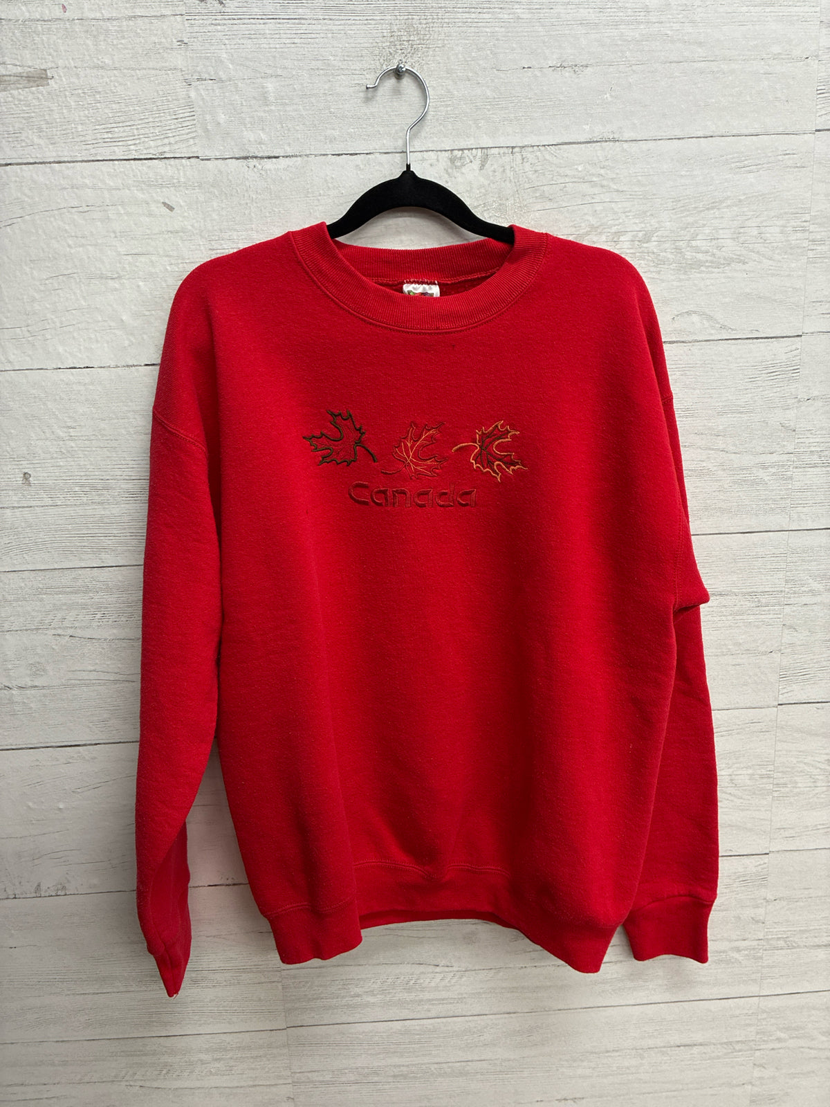 Size M Fruit of the Loom Red Womens Sweater