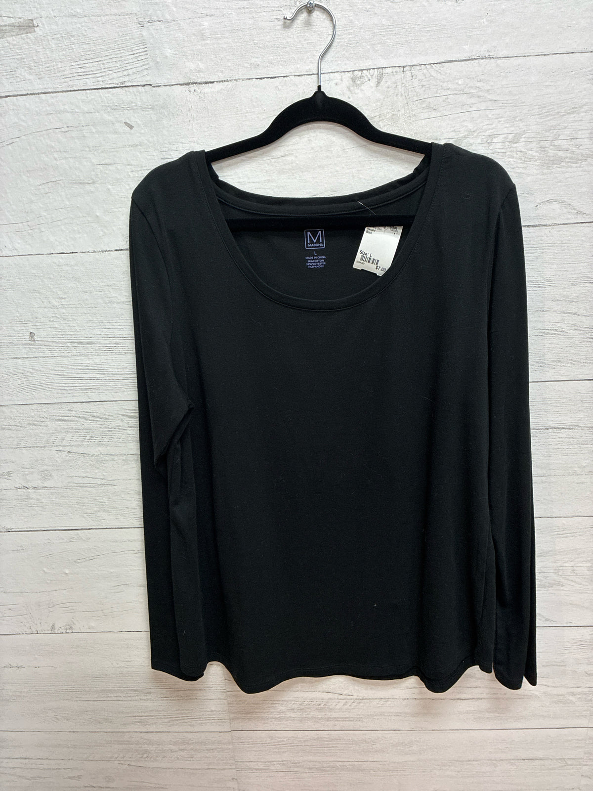 Size L Massini Black Womens Shirt