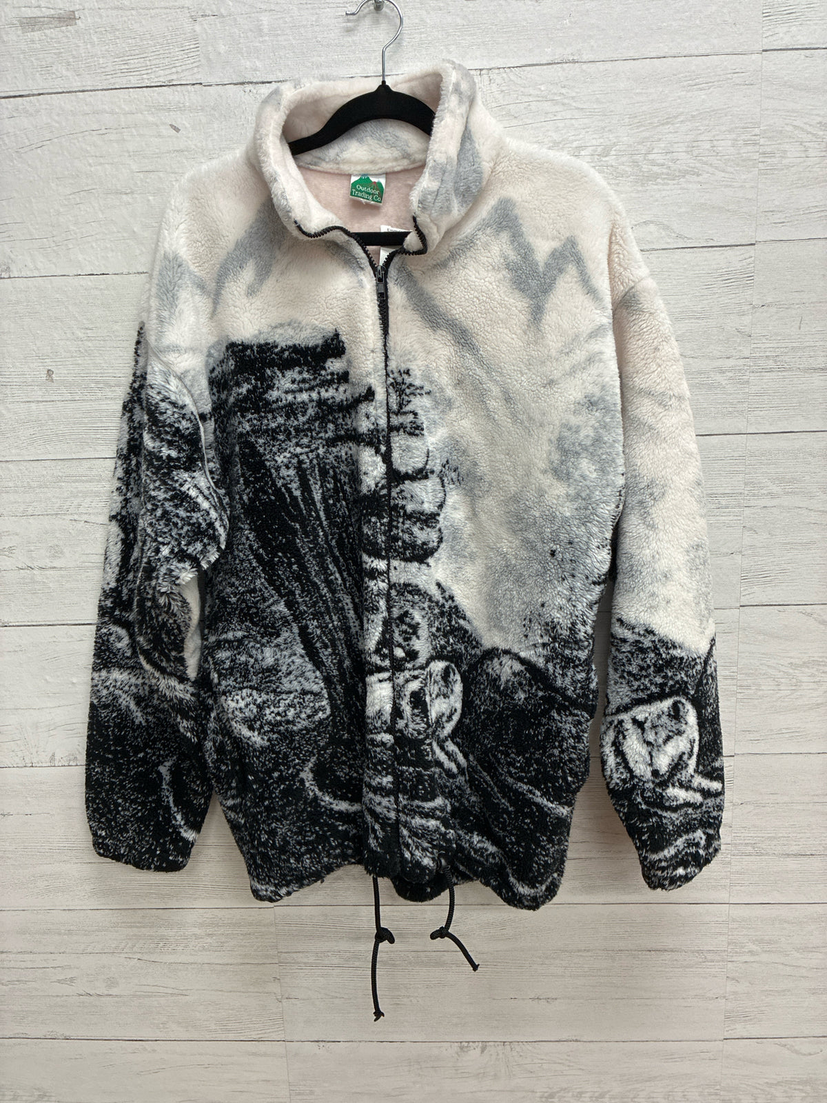 Size L Outdoor Trading Co White/navy Womens Jacket